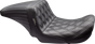 LE PERA Kickflip Up Front Seat - Double Diamond - Black - Dyna '06-'17 - LKU-591DD - Team Dream Rides