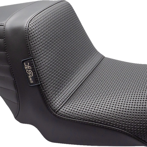 LE PERA Kickflip Up Front Seat - Basketweave - Black - Dyna '06-'17 LKU-591BW - Team Dream Rides