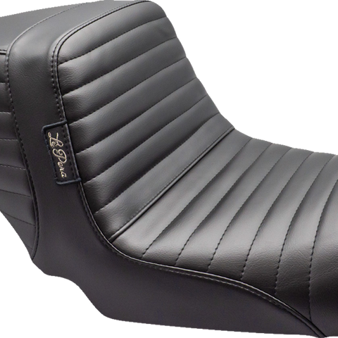 LE PERA Kickflip Up Front Seat - Pleated - Black - Dyna '06-'17 LKU-591PT - Team Dream Rides