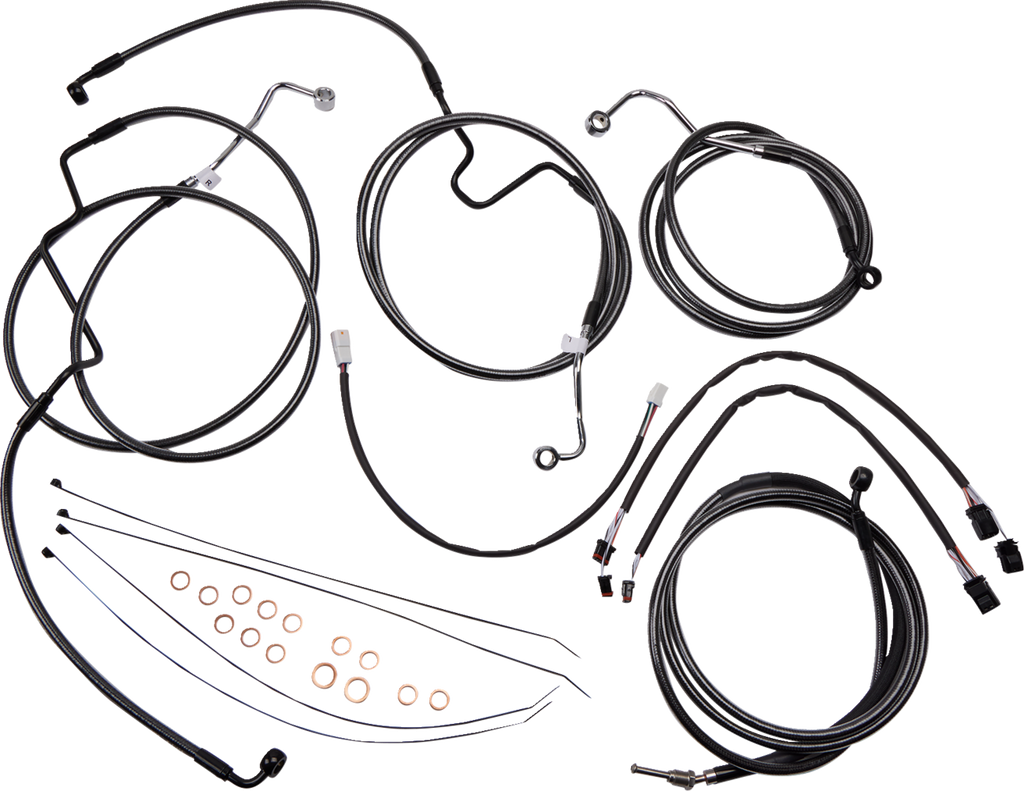 MAGNUM SHIELDING Viking Warrior Handlebar Kit - 12" - Black Pearl* 48887-712 - Team Dream Rides