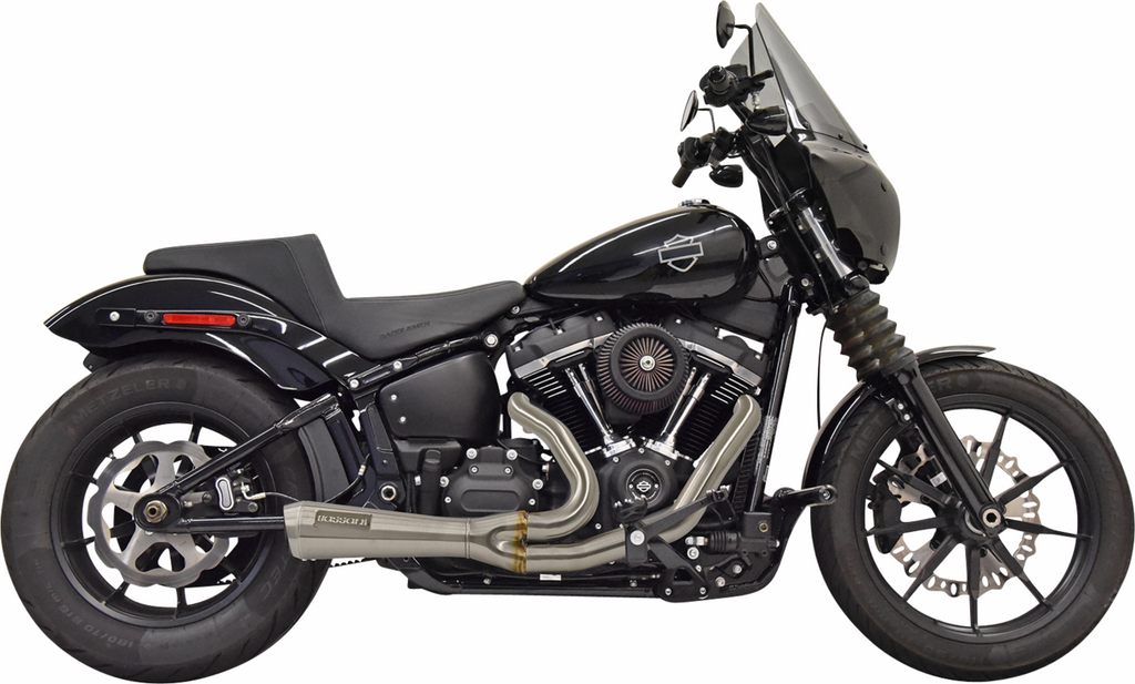 BASSANI XHAUST 2-into-1 Ripper Short Exhaust System with Stainless Steel - Part Number 1S73SSE