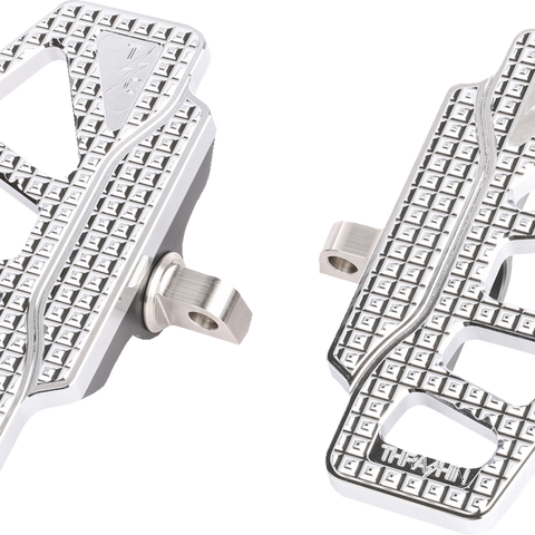THRASHIN SUPPLY CO. Apex Mini Floorboards - Chrome TSC-2217-3-D