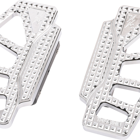 THRASHIN SUPPLY CO. Apex Mini Floorboards - Passenger - Chrome TSC-2217-3-BR