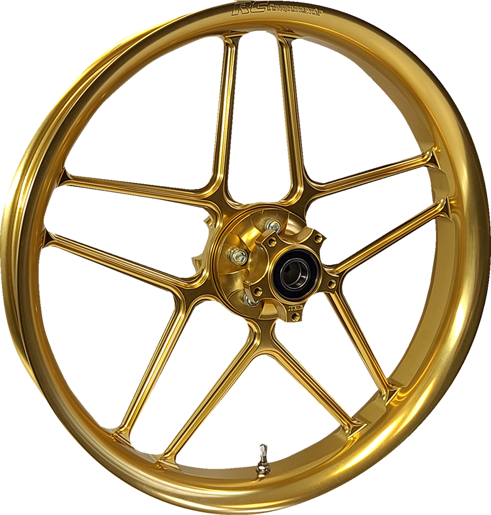 RC COMPONENTS Wheel - Laguna - Front - Dual Disc/without ABS - Gold - 19x3 193-140G-F - Team Dream Rides