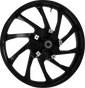 COASTAL MOTO Wheel - Hurricane 3D - Front - Dual Disc/without ABS - Black - 21x3.5 3D-HUR213SB - Team Dream Rides
