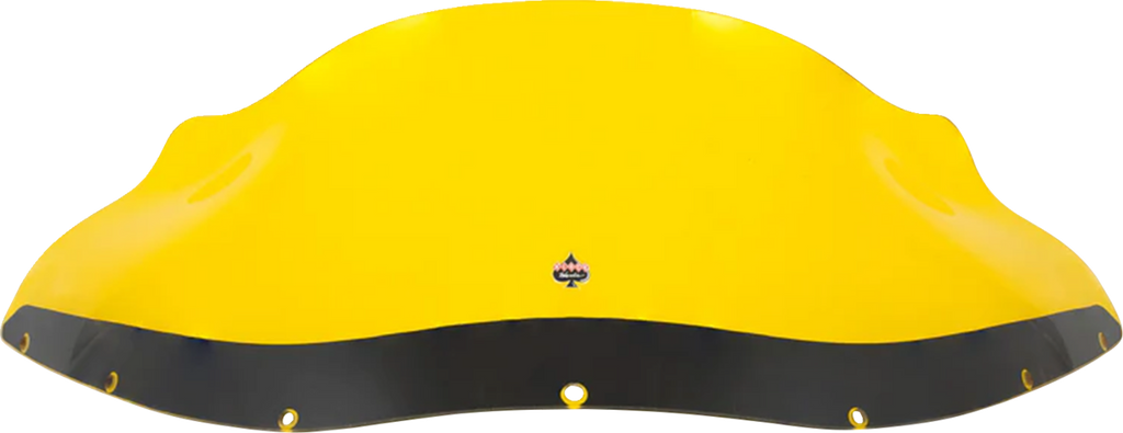 KLOCK WERKS Kolor Flare® Windshield - 9" - Yellow - FXRP KWW-02-0616