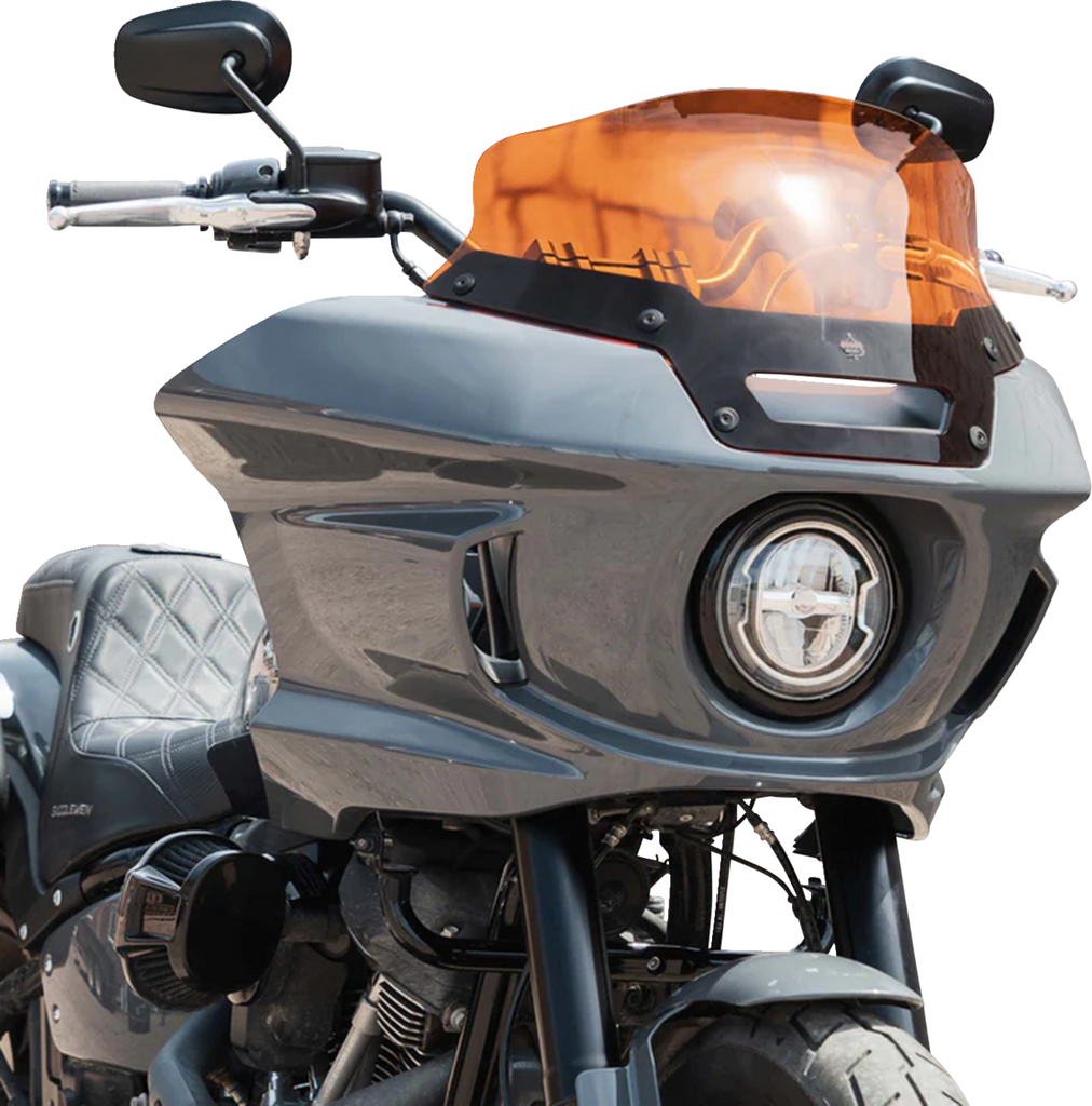 Klock Werks Kolor Flare Orange Windshield for 2022-2026 Harley-Davidson FXLRST, KWW-02-0623