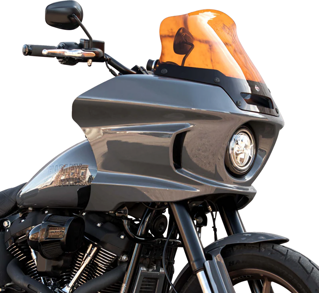 Klock Werks Kolor Flare Windshield KWW-02-0630 for 2022-2026 Harley-Davidson FXLRST, Orange