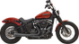 BASSANI XHAUST 1S72RBE Road Rage III 2-into-1 Exhaust System for Motorcycles - Black Finish