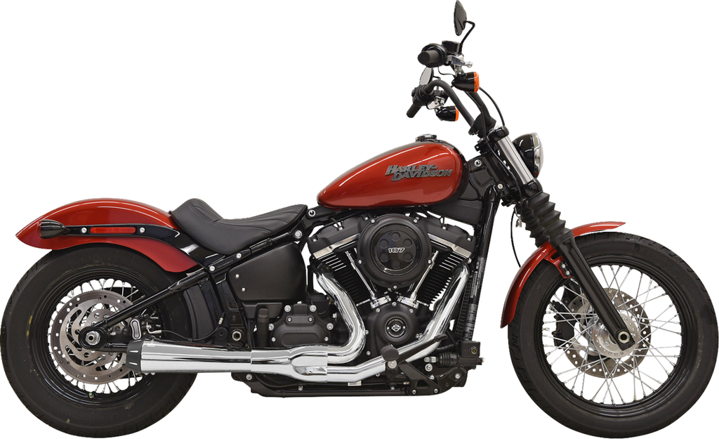 BASSANI XHAUST Road Rage III 2-Into-1 Exhaust System for Harley Davidson - Chrome 1S72RE