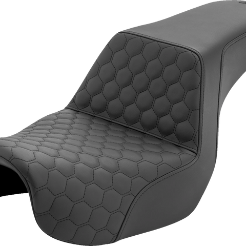 SADDLEMEN Step-Up Seat - Honeycomb - Dyna '06-'17 806-04-177 - Team Dream Rides