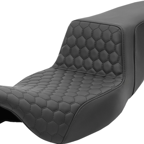 SADDLEMEN Step-Up Seat - Honeycomb - Extended Reach - FL '08-'23 808-07B-178 - Team Dream Rides
