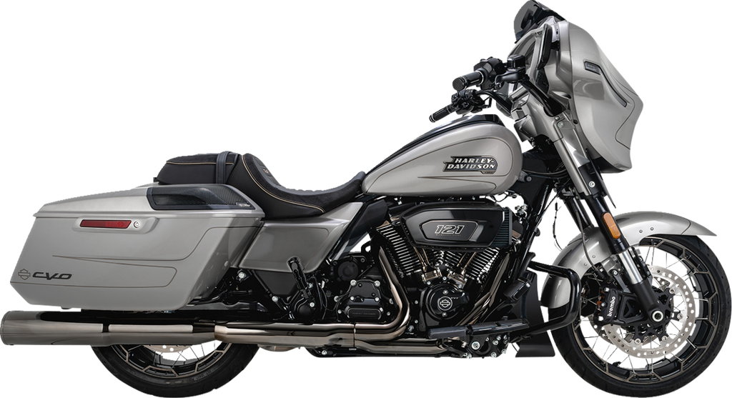 VANCE & HINES Hi-Output Slip-On Mufflers 16468 for High-Performance Motorcycles, Dark Chrome Finish