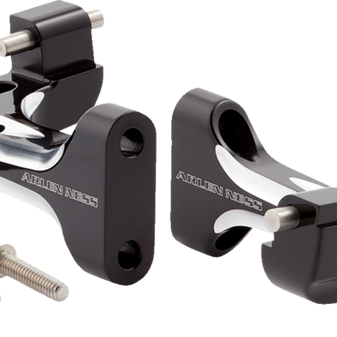 ARLEN NESS Forged Passenger Floorboard Mounts - Black 410-033 - Team Dream Rides