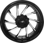 COASTAL MOTO Wheel - Hurricane 3D - Rear Left - Black/Chrome - 18" - Trike 3D-HURL-187T-BC - Team Dream Rides