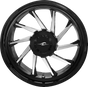 COASTAL MOTO Wheel - Hurricane 3D - Rear Right - Black/Chrome - 18" - Trike 3D-HURR-187T-BC - Team Dream Rides