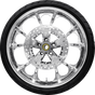 COASTAL MOTO Largo Front Wheel (21"/Chrome)/Rotors (11.8")/Dunlop Tire (130/60B21) PKG-LGO213CH-ABST - Team Dream Rides