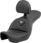 SADDLEMEN Roadsofa* Carbon Fiber Seat - Carbon Fiber - with Backrest - FXD '06-'17 806-04-185BR - Team Dream Rides