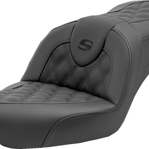 SADDLEMEN Roadsofa* Seat - Lattice Stitch - without Backrest - FXD '96-'03 896-04-182 - Team Dream Rides