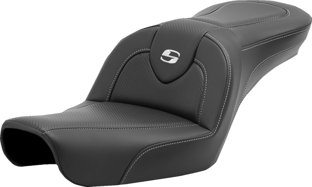 SADDLEMEN Roadsofa* Carbon Fiber Seat - Carbon Fiber - without Backrest - FXD '96-'03 896-04-185 - Team Dream Rides