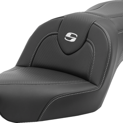 SADDLEMEN Roadsofa* Carbon Fiber Seat - Carbon Fiber - without Backrest - FXD '96-'03 896-04-185 - Team Dream Rides