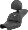 SADDLEMEN Roadsofa* Carbon Fiber Seat - Carbon Fiber - with Backrest - FXD '96-'03 896-04-185BR - Team Dream Rides