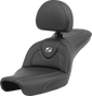 SADDLEMEN Roadsofa* Carbon Fiber Seat - Carbon Fiber - with Backrest - FXD '96-'03 896-04-185BR - Team Dream Rides