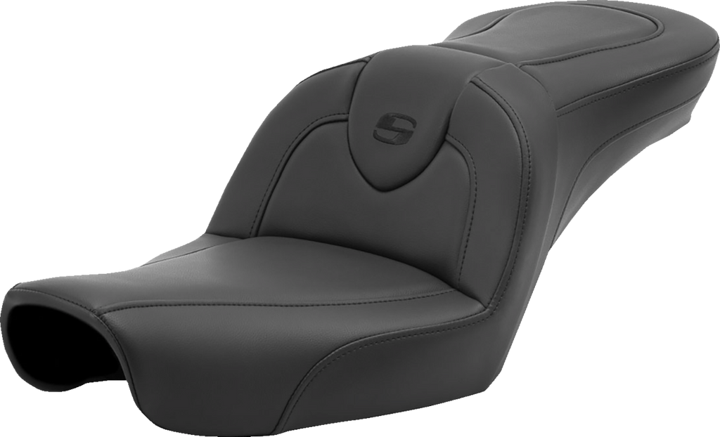 SADDLEMEN Roadsofa* Seat - without Backrest - Black/Black Stitching - FXD '96-'03 896-04-187 - Team Dream Rides