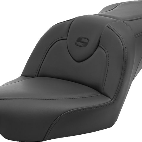 SADDLEMEN Roadsofa* Seat - without Backrest - Black/Black Stitching - FXD '96-'03 896-04-187 - Team Dream Rides