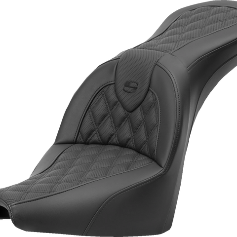SADDLEMEN Roadsofa* Seat - Lattice Stitch - without Backrest - FXBB/FXST '18-'23 818-30-182 - Team Dream Rides