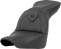 SADDLEMEN Roadsofa* Seat - without Backrest - Black/Black Stitching - FXLR/FLSB '18-'23 818-29-187 - Team Dream Rides