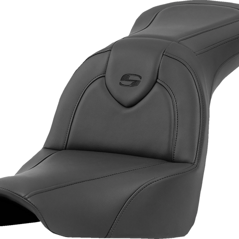 SADDLEMEN Roadsofa* Seat - without Backrest - Black/Black Stitching - FXLR/FLSB '18-'23 818-29-187 - Team Dream Rides