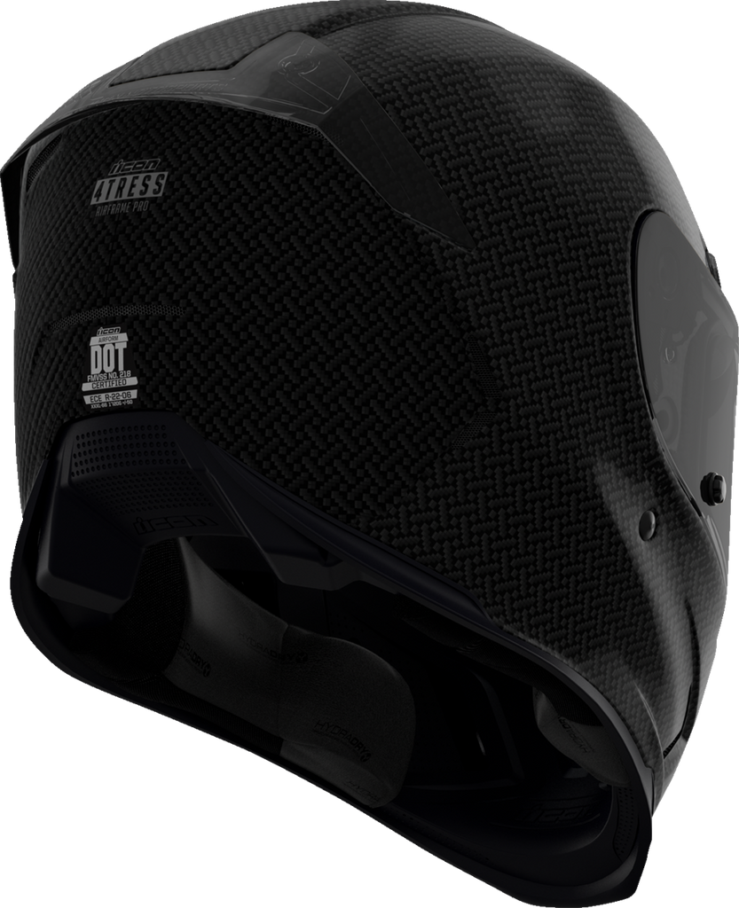ICON Airframe Pro™ Helmet with Carbon Fiber Shell - Black, Large (Part #0101-16655)