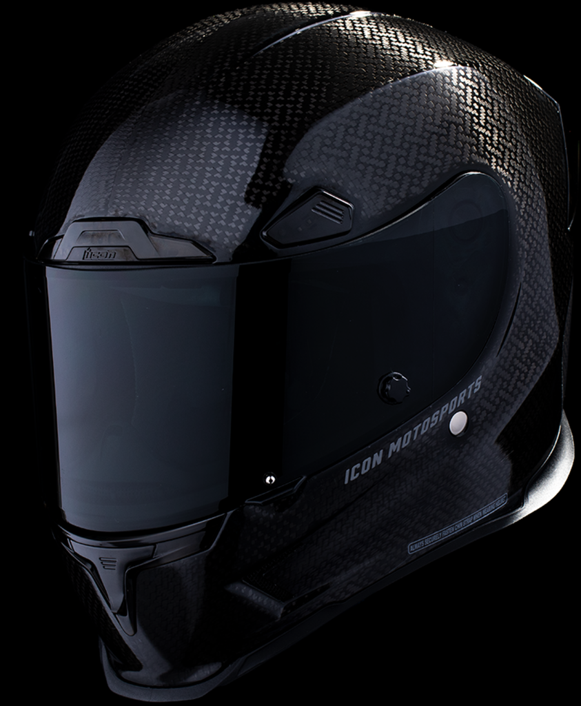 ICON Airframe Pro™ Helmet with Carbon Fiber Shell - Black, Large (Part #0101-16655)