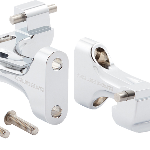 ARLEN NESS Forged Passenger Floorboard Mounts - Chrome 410-034 - Team Dream Rides