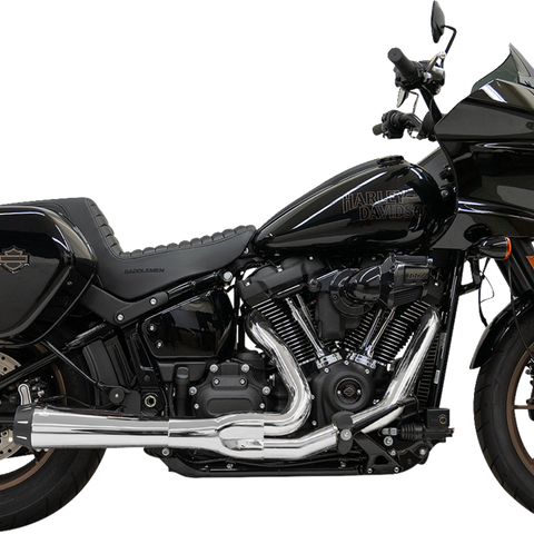 Bassani Xhaust Road Rage III 2-Into-1 Exhaust System for Motorcycles - Chrome 1S81RE