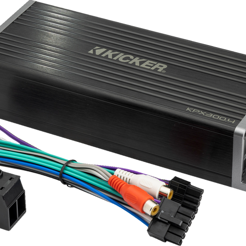 KICKER Amplifier - 4 Channel - 300 W - Weather-Resistant 51KPX3004 - Team Dream Rides