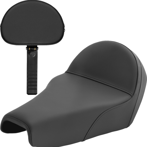 SADDLEMEN Solo Seat - Plain - XL '04-'22 807-11B-0040 - Team Dream Rides