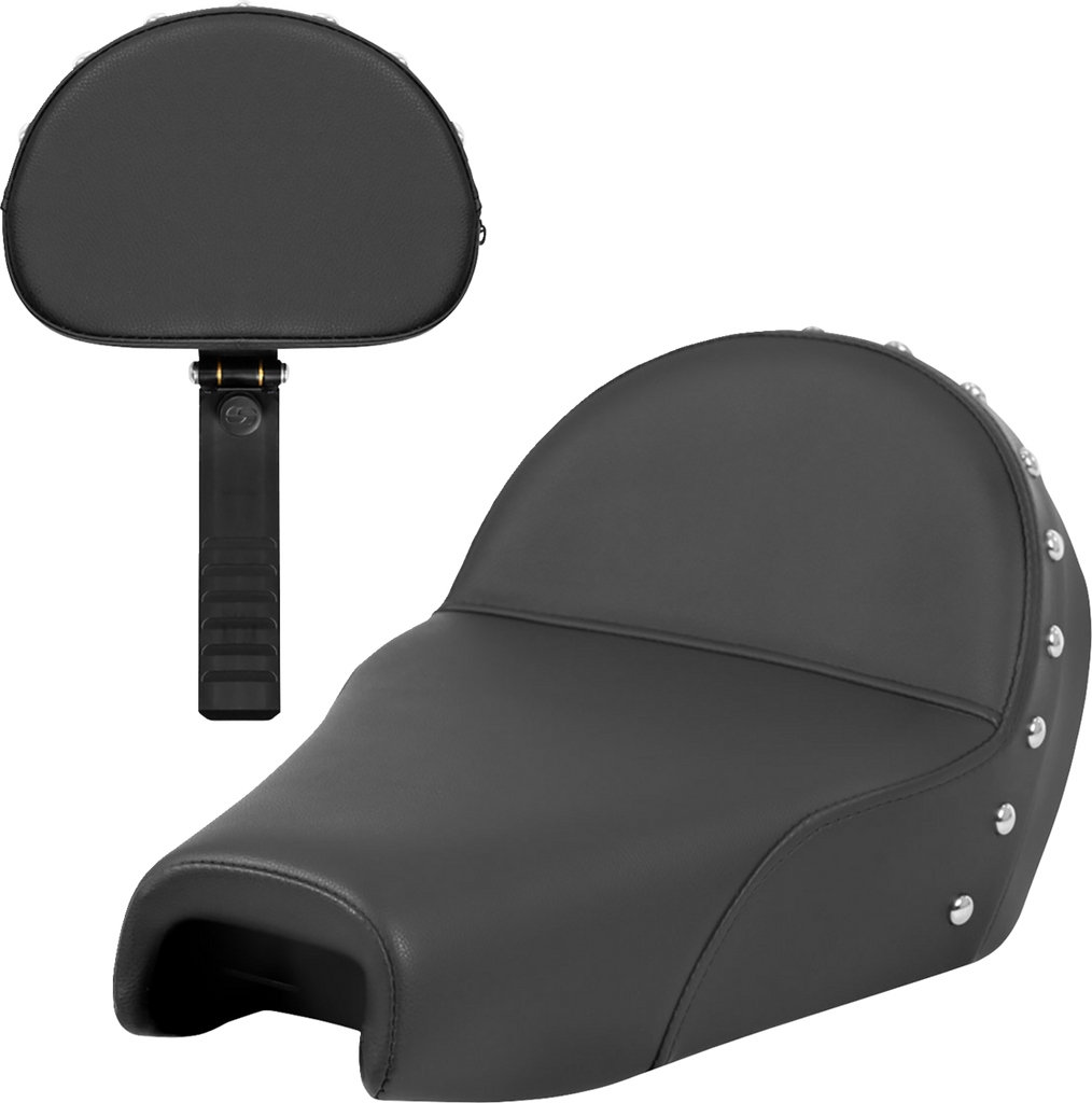 SADDLEMEN Solo Seat - Studded - XL '04-'22 807-03B-0039 - Team Dream Rides