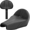 SADDLEMEN Dominator Seat - Black w/ Silver Stitching - XL '04-'22 807-11B-0042 - Team Dream Rides