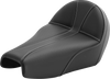 SADDLEMEN Dominator Seat - Black w/ Silver Stitching - XL '04-'22 807-11B-0042 - Team Dream Rides