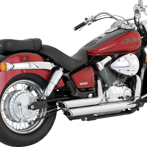 VANCE & HINES Shortshots Staggered Exhaust System - Chrome 18319 - Team Dream Rides