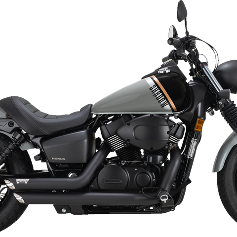 VANCE & HINES Shortshots Staggered Exhaust System - Black 48319 - Team Dream Rides