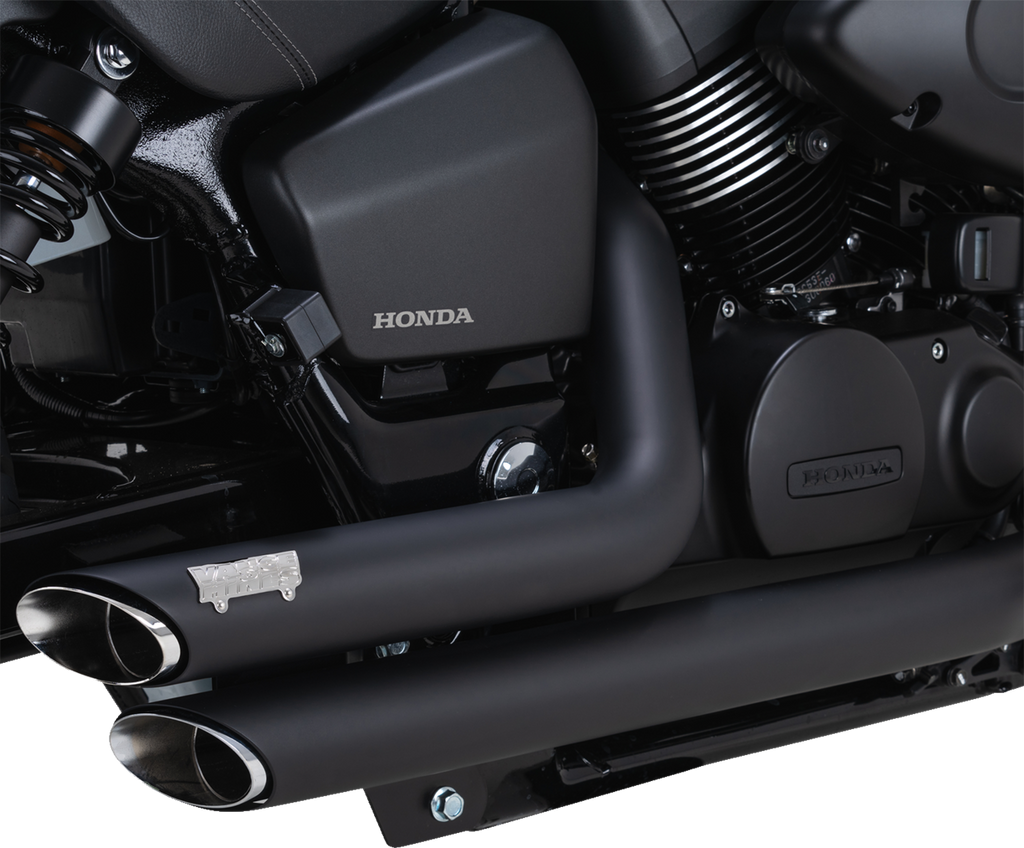 VANCE & HINES Shortshots Staggered Exhaust System - Black 48319 - Team Dream Rides