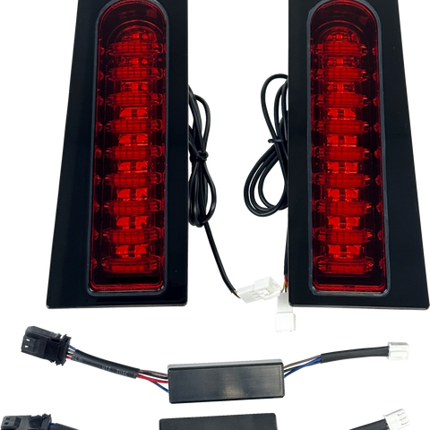 CUSTOM DYNAMICS ProBEAM® Auxiliary Fillerz® Run/Brake/Turn Red Lens Gloss Black PB-FILL-23-RB