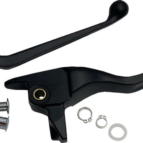 DRAG SPECIALTIES Narrow Lever Set - Black H07-0591NMB