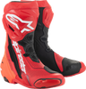 Alpinestars Supertech R Vented Motorcycle Boots - Red, US 8 / EU 42 - Part Number 2220121-3029-42