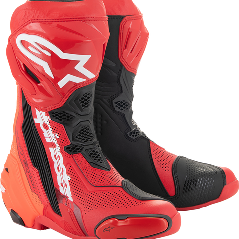 Alpinestars Supertech R Vented Motorcycle Boots - Red, US 8 / EU 42 - Part Number 2220121-3029-42