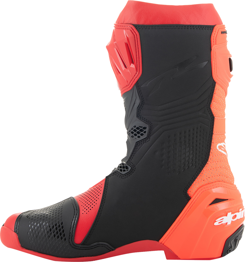 Alpinestars Supertech R Vented Motorcycle Boots - Red, US 8 / EU 42 - Part Number 2220121-3029-42