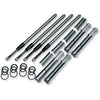 S&S CYCLE Quickee Pushrod Kit with Chrome Covers for M8 Engines, Part Number 930-0123